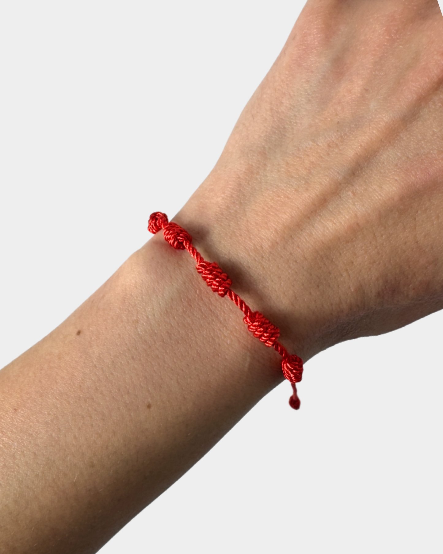 Pulsera Roja de 7 Nudos