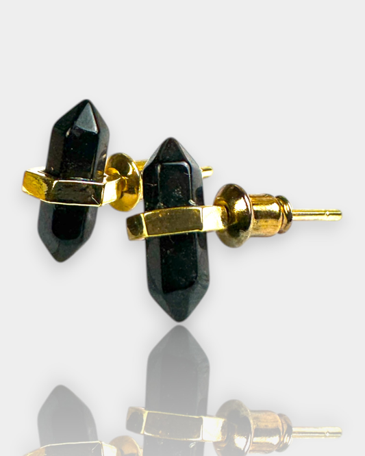 Pendientes Obelisco - Ónix Negro