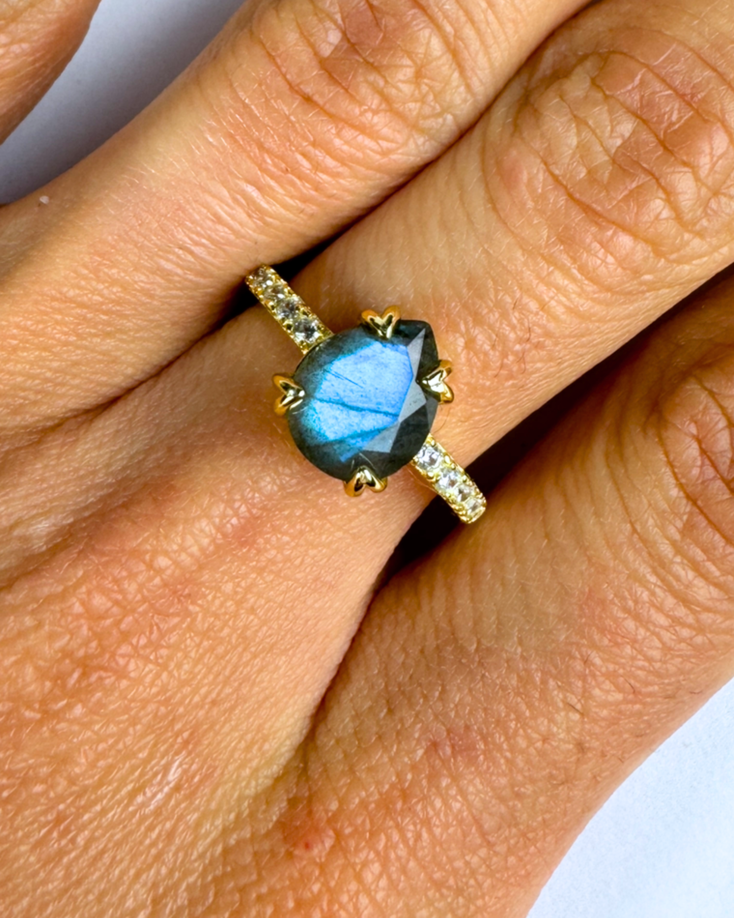 Anillo Intención - Labradorita