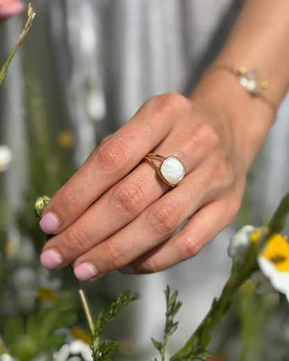 Anillo Esencia Viva - Piedra Luna